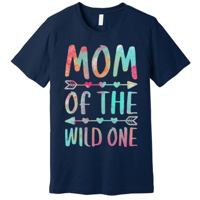 Womens Mom Of The Wild One Mother's Day Premium T-Shirt