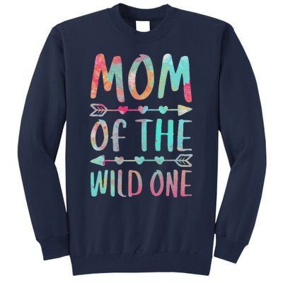 Womens Mom Of The Wild One Mother's Day Tall Sweatshirt