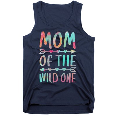 Womens Mom Of The Wild One Mother's Day Tank Top