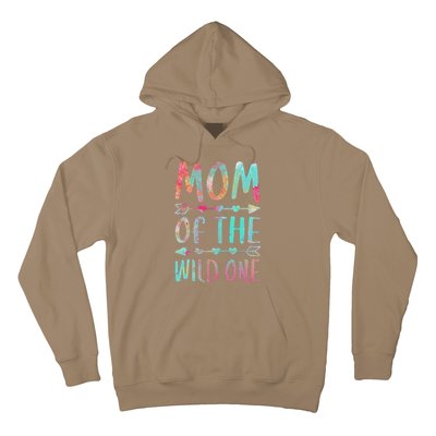 Womens Mom Of The Wild One Mother's Day Hoodie