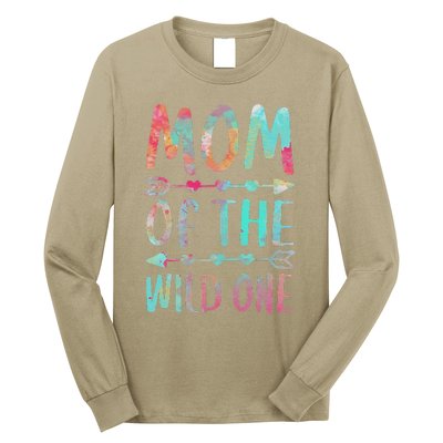 Womens Mom Of The Wild One Mother's Day Long Sleeve Shirt