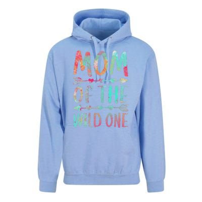 Womens Mom Of The Wild One Mother's Day Unisex Surf Hoodie