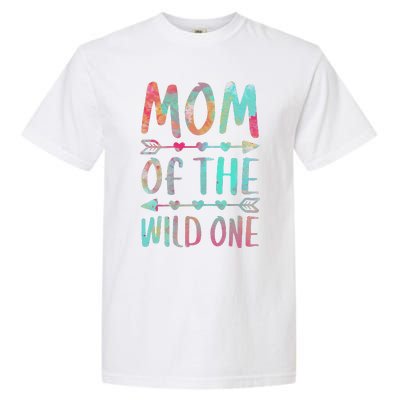 Womens Mom Of The Wild One Mother's Day Garment-Dyed Heavyweight T-Shirt