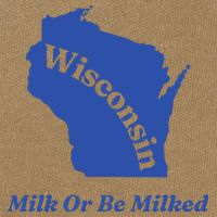 Wisconsin Milk Or Be Milked Cotton Canvas Backpack