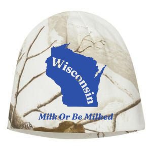 Wisconsin Milk Or Be Milked Kati - Camo Knit Beanie