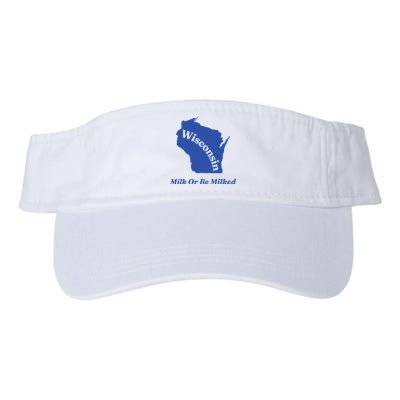 Wisconsin Milk Or Be Milked Valucap Bio-Washed Visor