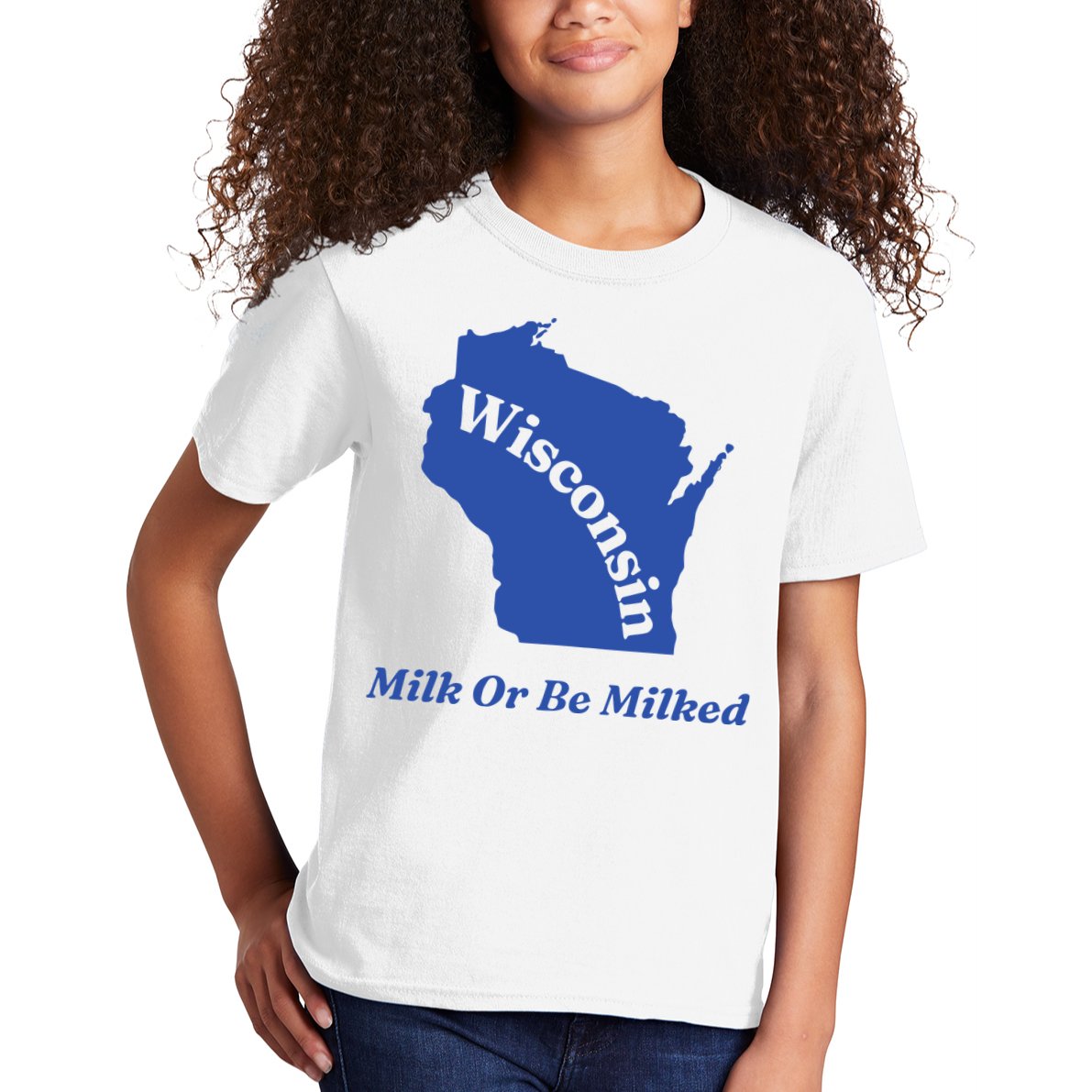 Wisconsin Milk Or Be Milked Kids T-Shirt
