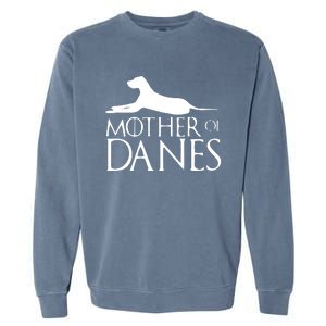 Womens Mother Of Danes Funny Funny Great Dane Garment-Dyed Sweatshirt