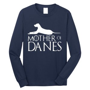 Womens Mother Of Danes Funny Funny Great Dane Long Sleeve Shirt