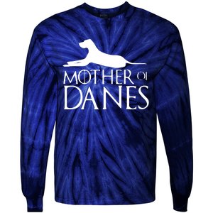 Womens Mother Of Danes Funny Funny Great Dane Tie-Dye Long Sleeve Shirt