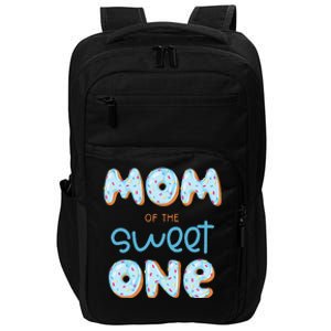 Womens Mom Of The Sweet One Donut Bboy 1st Birthday Party Mommy Mama Impact Tech Backpack