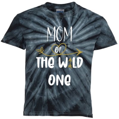 Womens Mom Of The Wild One 1st Birthday First Thing Mommy Kids Tie-Dye T-Shirt