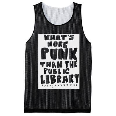 WhatS More Punk Than The Public Library Funny Saying Quote Mesh Reversible Basketball Jersey Tank