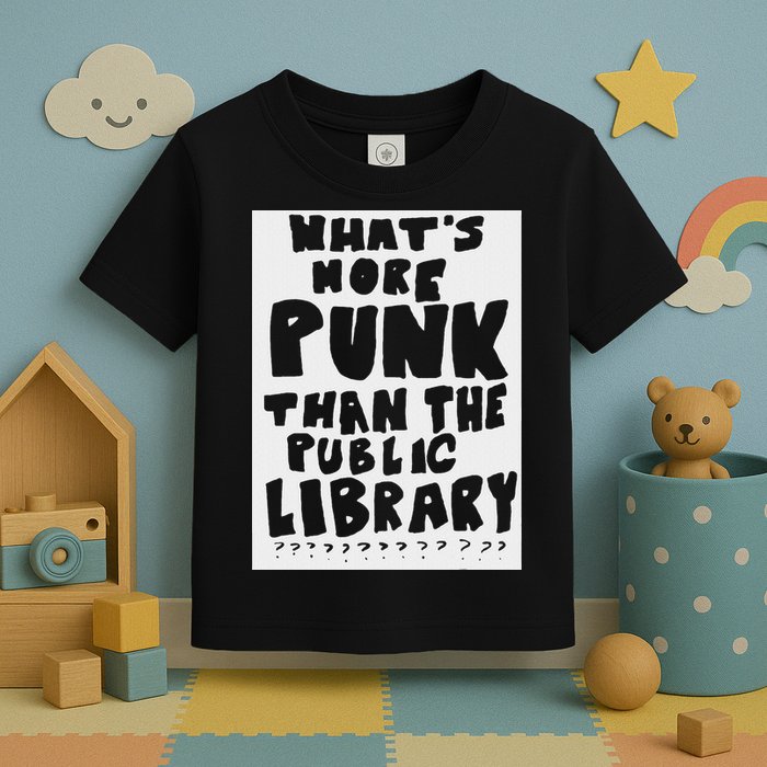 WhatS More Punk Than The Public Library Funny Saying Quote Toddler T-Shirt