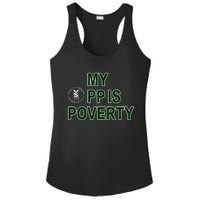 Wealthhealthenviro My Pp Is Poverty Ladies PosiCharge Competitor Racerback Tank