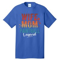 Wife Mom Paintball Legend Mother's Day Retro Vintage Cute Gift Tall T-Shirt