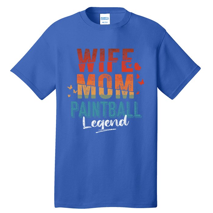 Wife Mom Paintball Legend Mother's Day Retro Vintage Cute Gift Tall T-Shirt