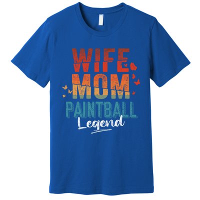 Wife Mom Paintball Legend Mother's Day Retro Vintage Cute Gift Premium T-Shirt