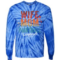 Wife Mom Paintball Legend Mother's Day Retro Vintage Cute Gift Tie-Dye Long Sleeve Shirt