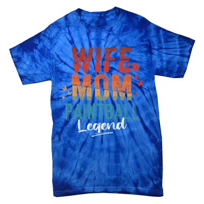 Wife Mom Paintball Legend Mother's Day Retro Vintage Cute Gift Tie-Dye T-Shirt