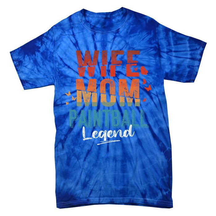 Wife Mom Paintball Legend Mother's Day Retro Vintage Cute Gift Tie-Dye T-Shirt