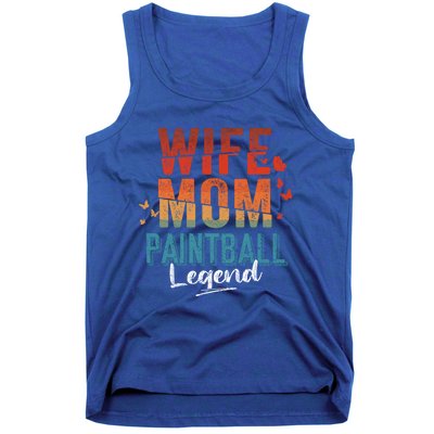 Wife Mom Paintball Legend Mother's Day Retro Vintage Cute Gift Tank Top