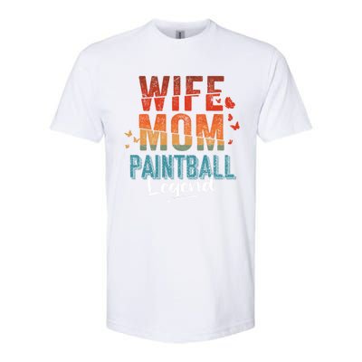 Wife Mom Paintball Legend Mother's Day Retro Vintage Cute Gift Softstyle CVC T-Shirt