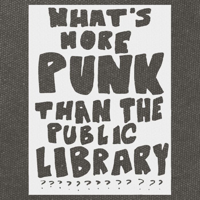 WhatS More Punk Than The Public Library Cotton Canvas Backpack