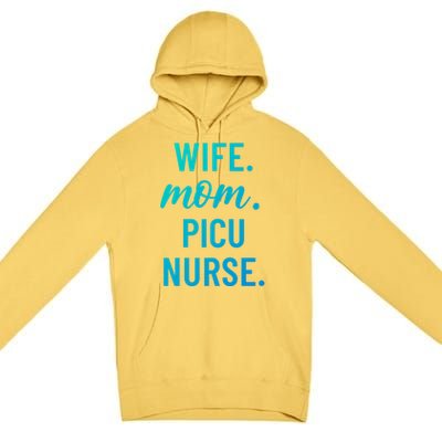 Wife Mom Picu Nurse Appreciation Cute Gift Premium Pullover Hoodie