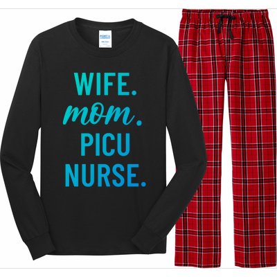 Wife Mom Picu Nurse Appreciation Cute Gift Long Sleeve Pajama Set