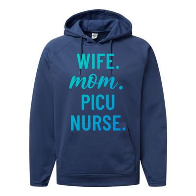 Wife Mom Picu Nurse Appreciation Cute Gift Performance Fleece Hoodie