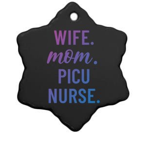 Wife Mom Picu Nurse Appreciation Cute Gift Ceramic Star Ornament