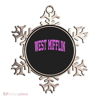 West Mifflin Pennsylvania Pa Metallic Star Ornament