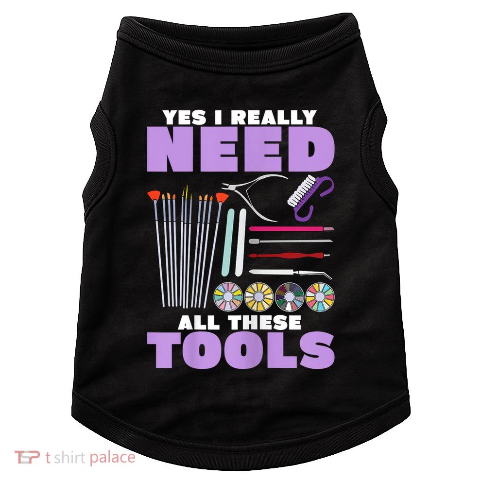Womens Manicurist Pedicurist For Nail Artists Funny Tools Doggie Tank