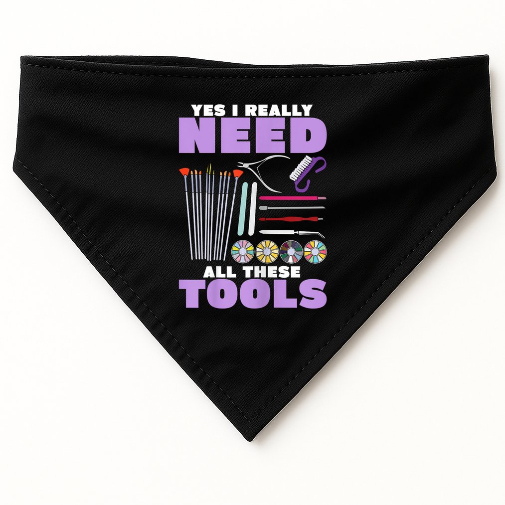 Womens Manicurist Pedicurist For Nail Artists Funny Tools USA-Made Doggie Bandana
