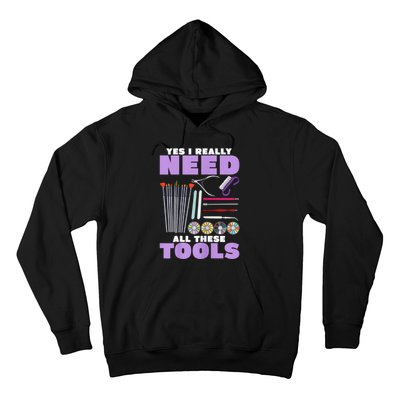 Womens Manicurist Pedicurist For Nail Artists Funny Tools Hoodie