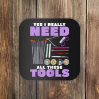 Womens Manicurist Pedicurist For Nail Artists Funny Tools Coaster