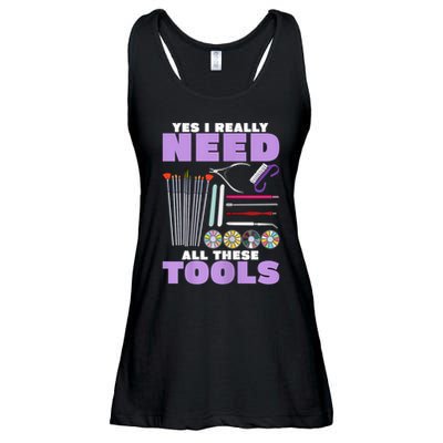 Womens Manicurist Pedicurist For Nail Artists Funny Tools Ladies Essential Flowy Tank