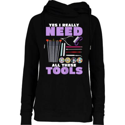 Womens Manicurist Pedicurist For Nail Artists Funny Tools Womens Funnel Neck Pullover Hood