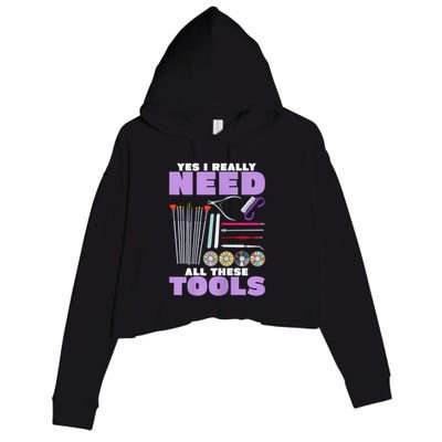Womens Manicurist Pedicurist For Nail Artists Funny Tools Crop Fleece Hoodie