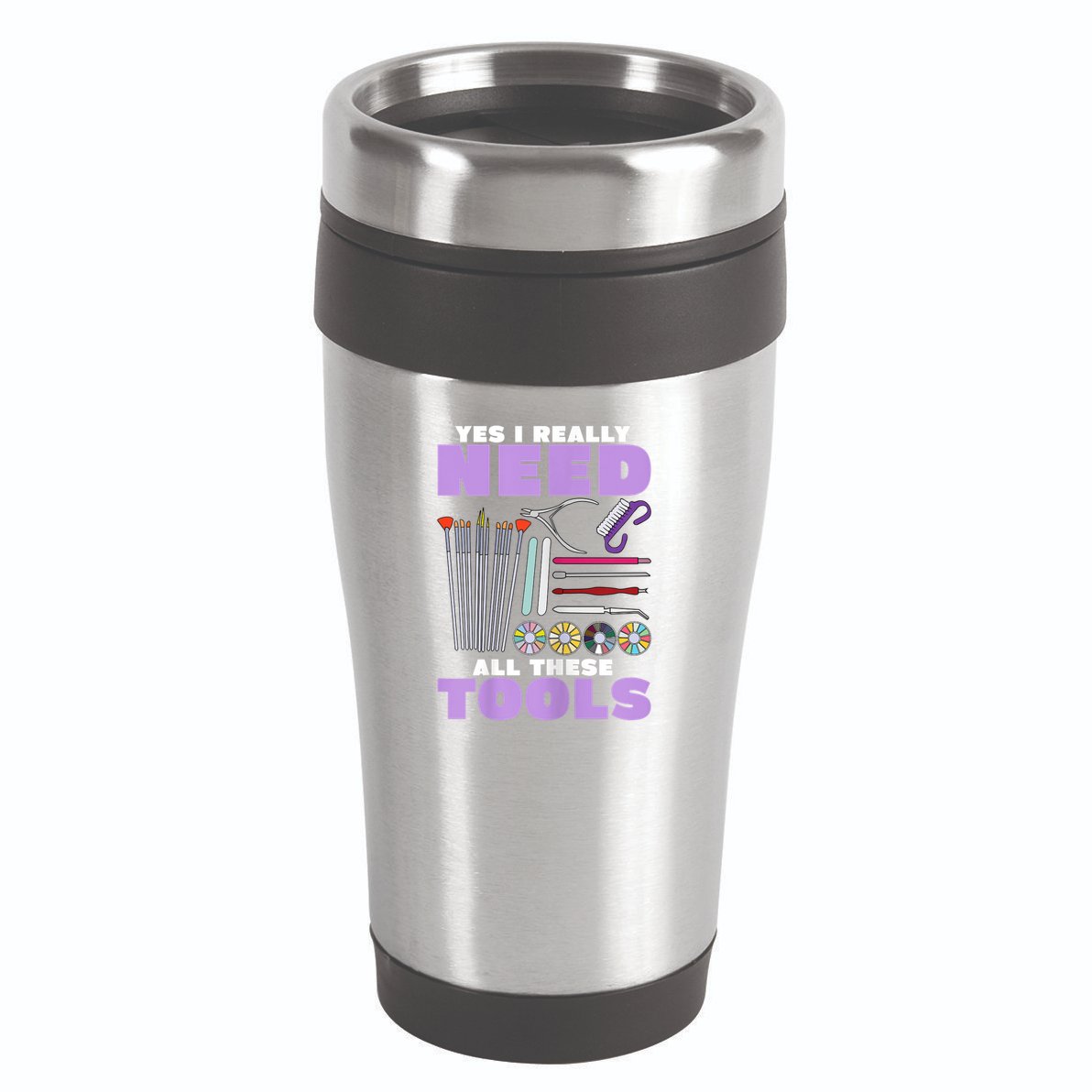 Womens Manicurist Pedicurist For Nail Artists Funny Tools 16oz Travel Tumbler