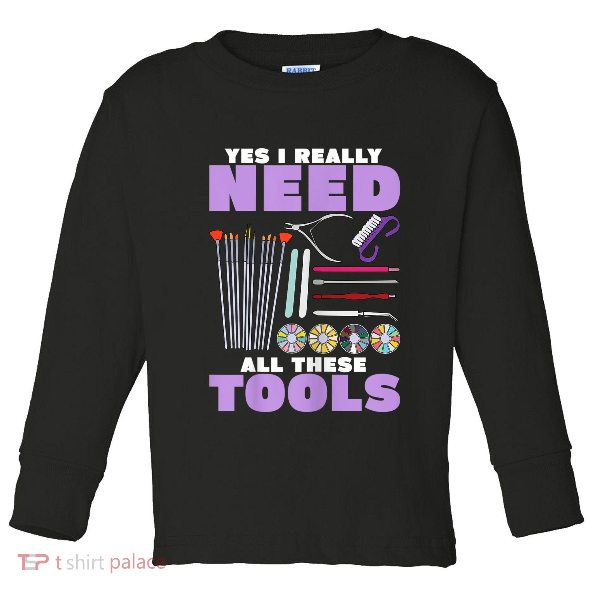 Womens Manicurist Pedicurist For Nail Artists Funny Tools Toddler Long Sleeve Shirt