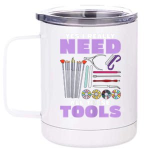 Womens Manicurist Pedicurist For Nail Artists Funny Tools 12 oz Stainless Steel Tumbler Cup