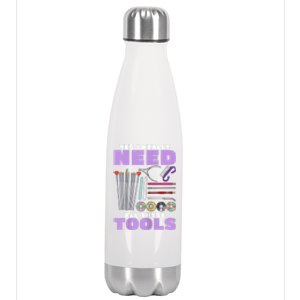 Womens Manicurist Pedicurist For Nail Artists Funny Tools Stainless Steel Insulated Water Bottle