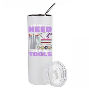 Womens Manicurist Pedicurist For Nail Artists Funny Tools Stainless Steel Tumbler