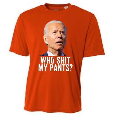 Who My Pants Anti Joe Biden Funny Conservative Cooling Performance Crew T-Shirt