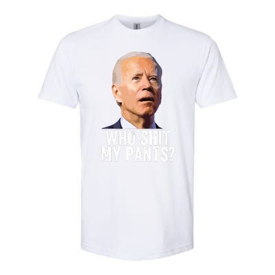 Who My Pants Anti Joe Biden Funny Conservative Softstyle® CVC T-Shirt