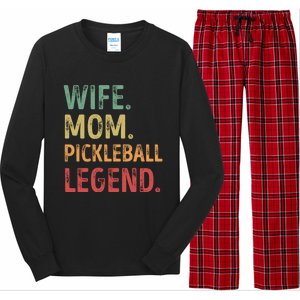 Wife Mom Pickleball Legend Cute Gift Long Sleeve Pajama Set