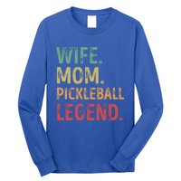 Wife Mom Pickleball Legend Cute Gift Long Sleeve Shirt