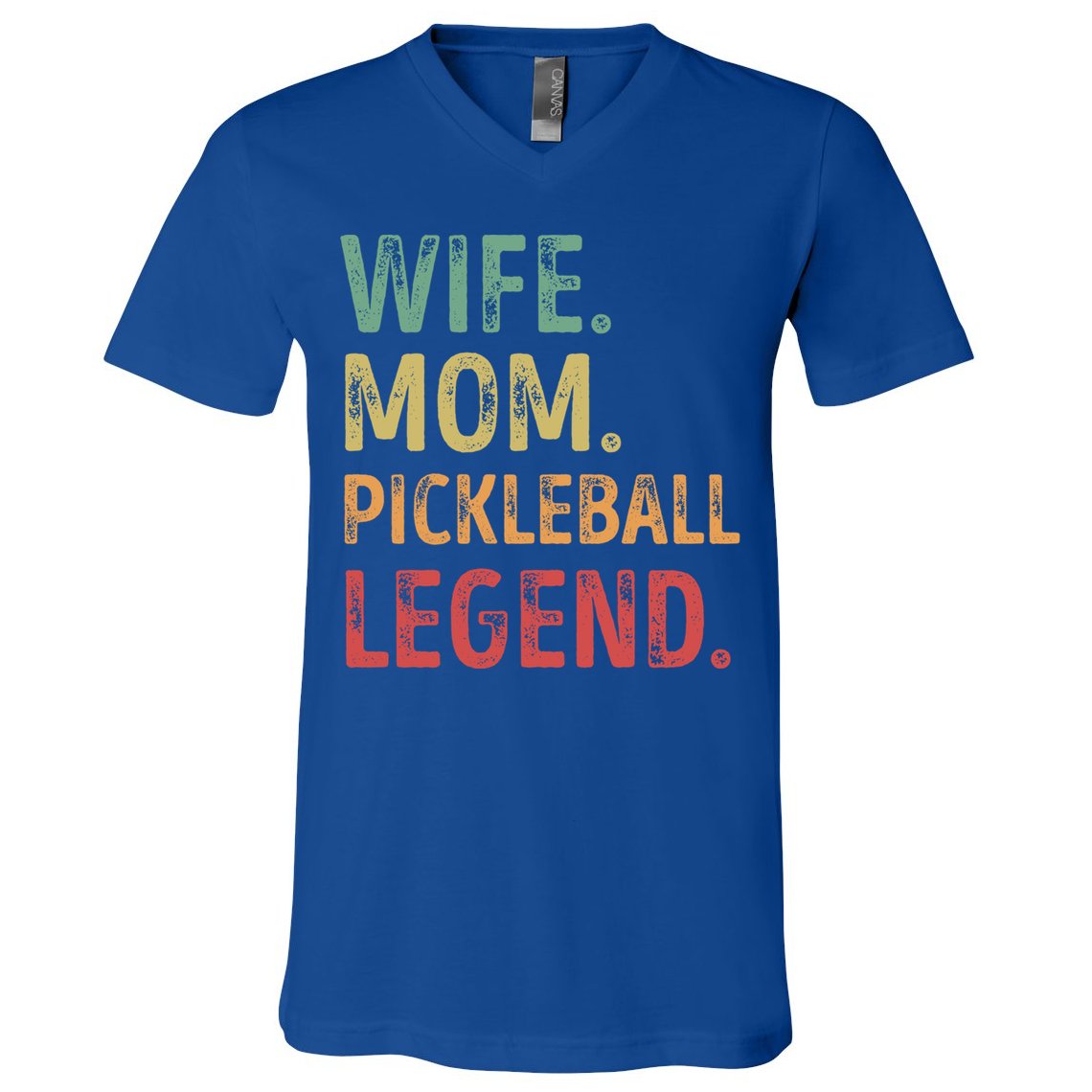 Wife Mom Pickleball Legend Cute Gift V-Neck T-Shirt